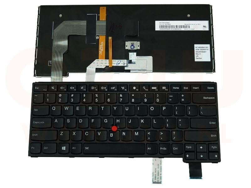 Lenovo Thinkpad S3 YOGA 14 laptop toetsenbord, US - zwart - met licht