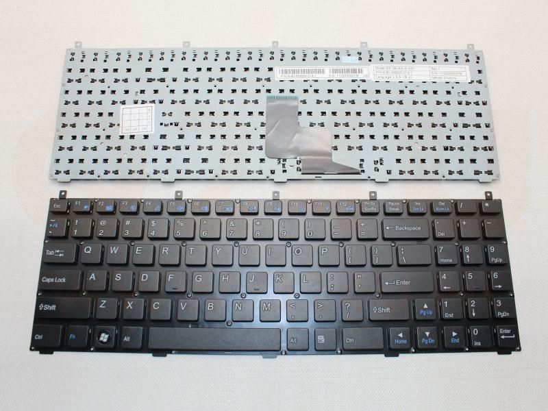 Clevo P150 series laptop toetsenbord, US - zwart