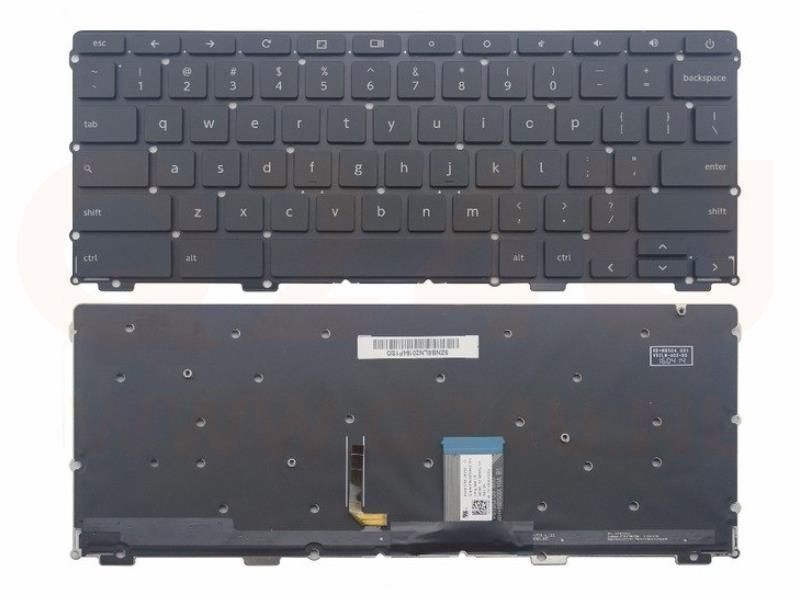 Toshiba Chromebook C30 CB30 CB35 CB35-A Series laptop toetsenbord, US - zwart - met licht
