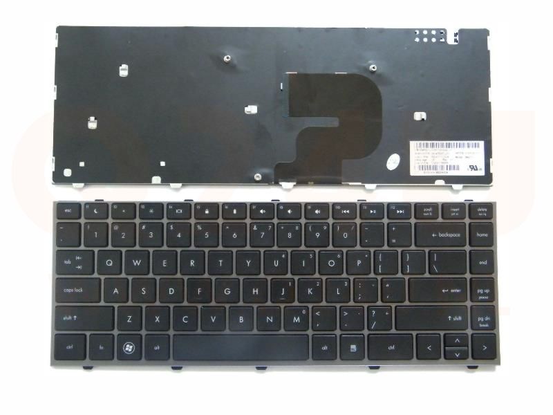 HP ProBook 4340s 4341s series laptop toetsenbord, US - zilver - met frame