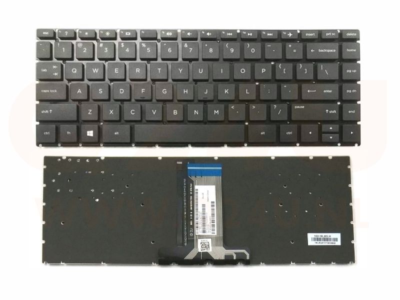 HP Pavilion 14-BA 14T-BA 14M-BA 14-BS Series  laptop toetsenbord, US - zwart - met licht