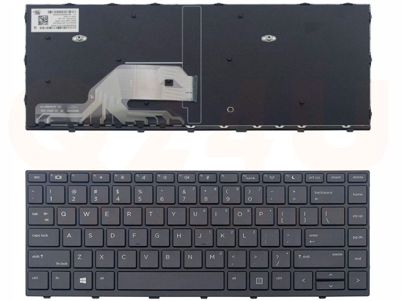 HP ProBook 430 440 445 G5 laptop toetsenbord, US - zwart frame - zonder licht