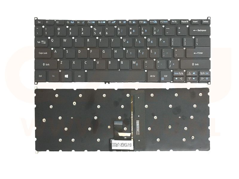 Acer aspire R14 R5-471T R7-372T series laptop toetsenbord, US - zwart