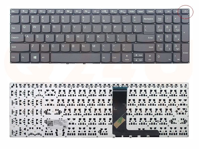 Lenovo Ideapad 330-15ARR 330-17IKB 15IKB laptop toetsenbord, US - zwart - zonder licht