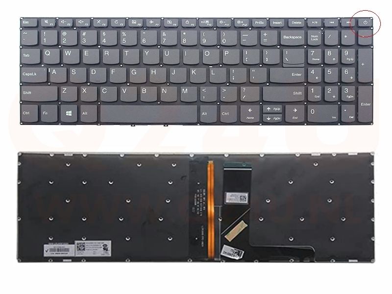 Lenovo Ideapad 330-15ARR 330-17IKB 15IKB laptop toetsenbord, US - zwart - met licht