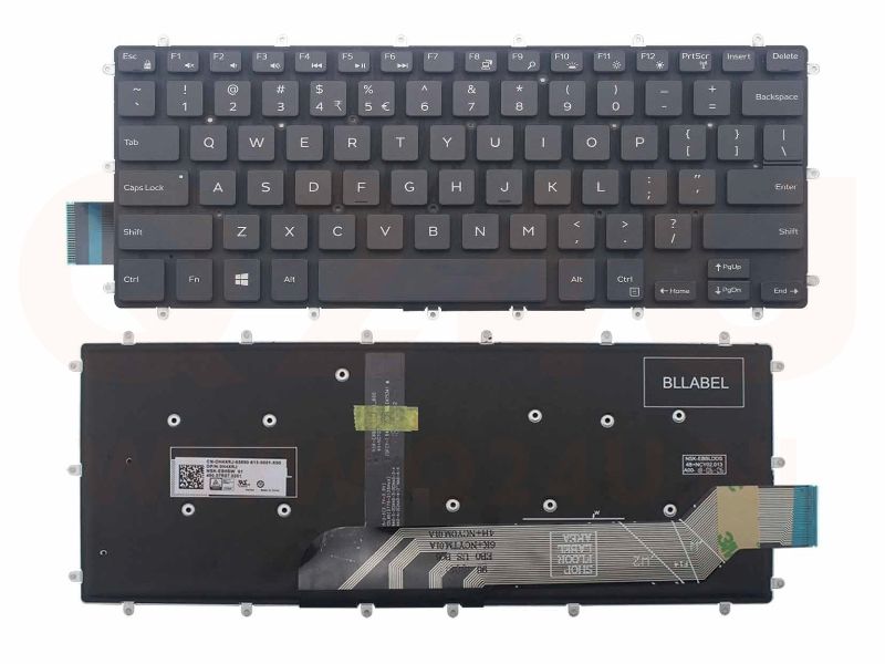 Dell Vostro 14 5468 14 571 14 7460 15 7560 13 5370 laptop toetsenbord, US - zwart - zonder licht
