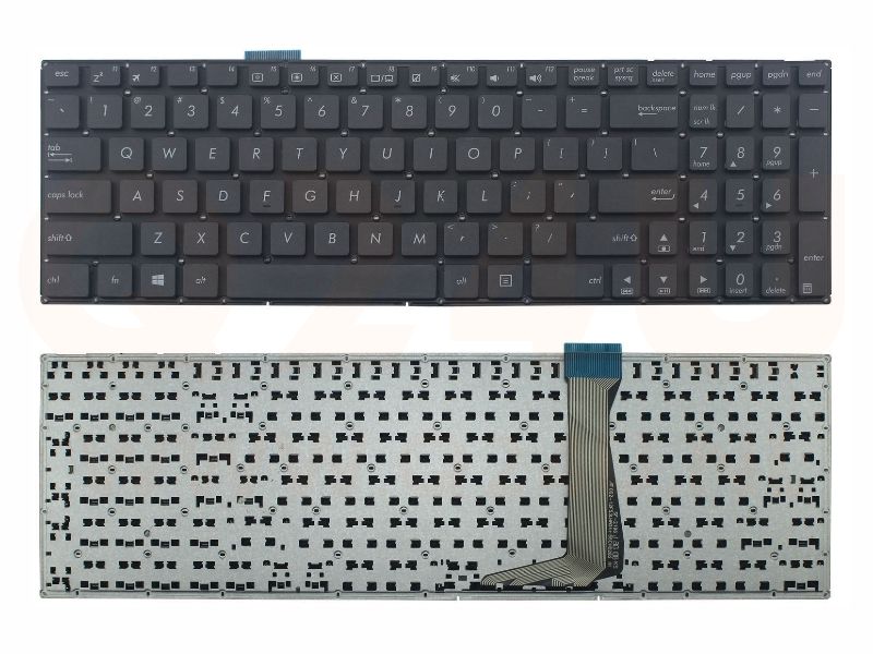 Asus VivoBook E502 E502SA E502NA E502MA series laptop toetsenbord, US - zwart