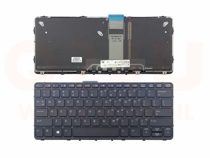 HP Pro X2 612 G1 laptop toetsenbord, US - zwart - met licht