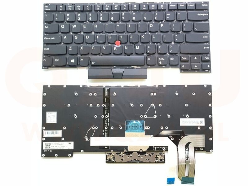 Lenovo Thinkpad P1 X1 Extreme 1st 2nd laptop toetsenbord, US - zwart - met licht