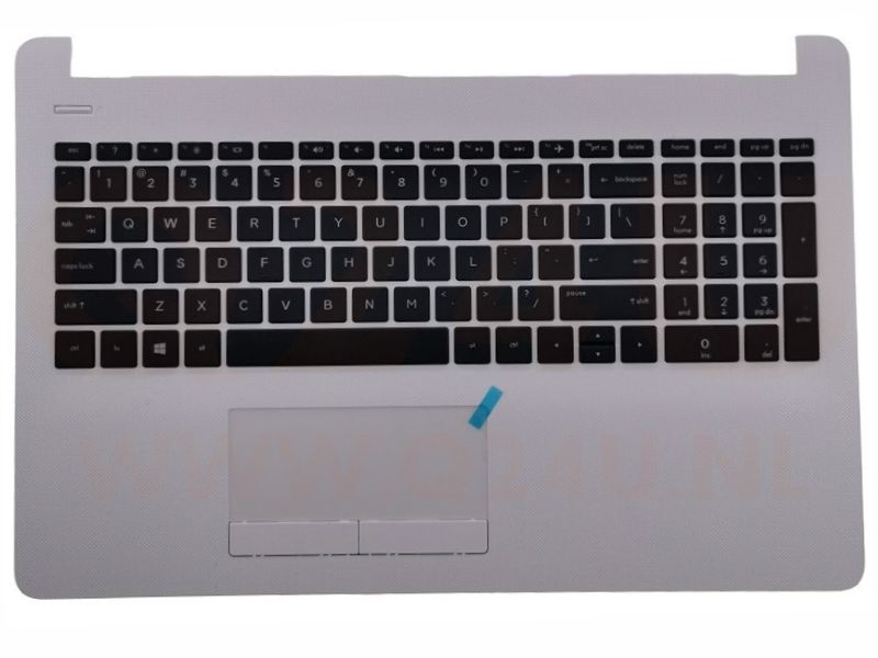 HP 15-BS 15-BW 15-BR 15-BX s 15-BU 250 255 G6 series laptop topcase, US - zilver- AP204000E10 - met licht