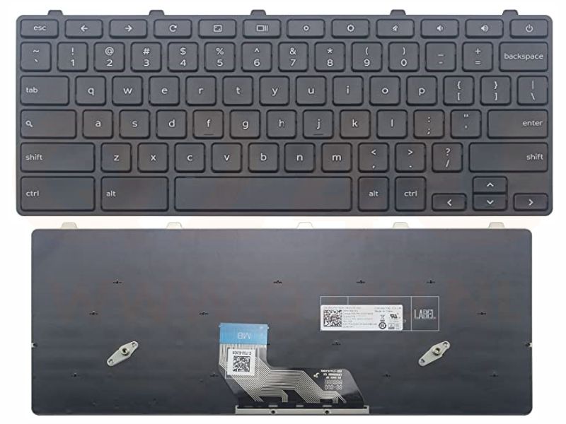Dell Chromebook 11 3180 3189 series laptop toetsenbord, US - zwart