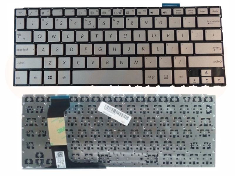 Asus ZenBook UX360 series laptop toetsenbord, US - zilver - 90NB0C01-R30US0