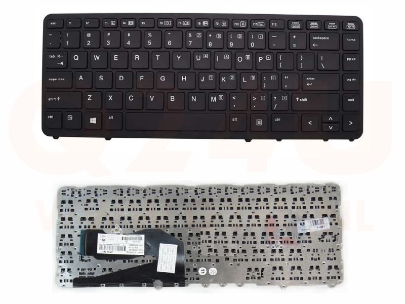 HP EliteBook 840 850 G1 840 G1 G2 laptop toetsenbord, US - zwart - met frame zonder pointer