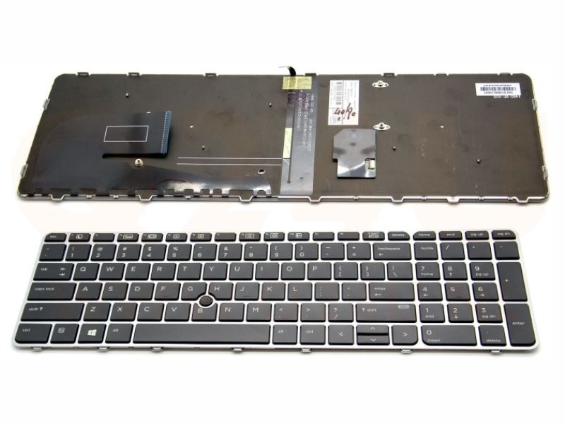 HP EliteBook 755 850 G3 G4 series laptop toetsenbord, US - zwart - met licht en pointer