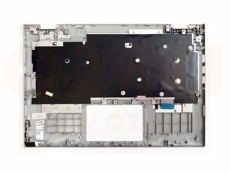 Dell inspiron 13 7000 series laptop toetsenbord / topcase, US - zwart - met licht