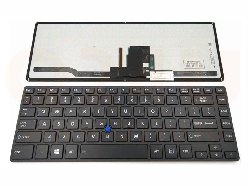 Toshiba Tecra Z40- A-B R30-A aseries laptop toetsenbord, US - zwart - met licht