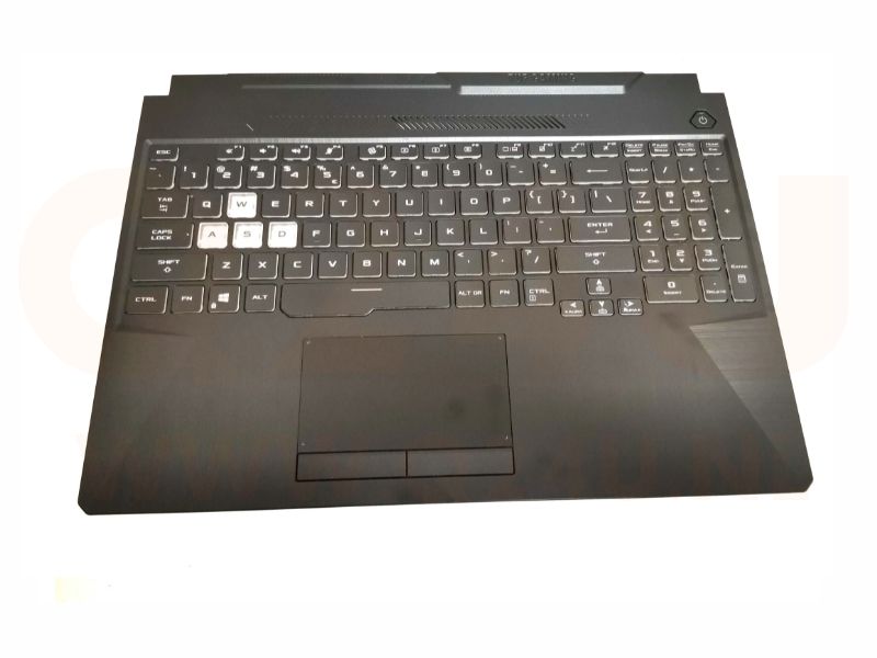Asus Gaming F15 FX506 series laptop top case toetsenbord, US - zwart - met licht