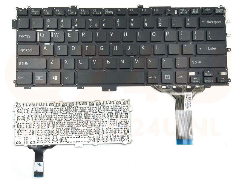 Sony VAIO Pro 13 SVP13 series laptop toetsenbord, US - zwart