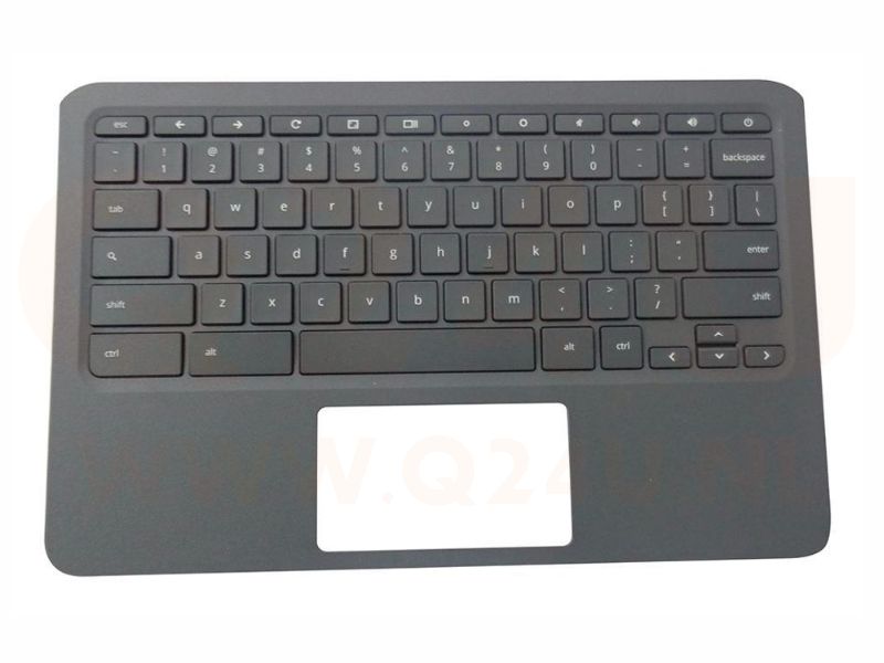 HP ChromeBook 11 G6 EE series laptop top case toetsenbord, US - zwart