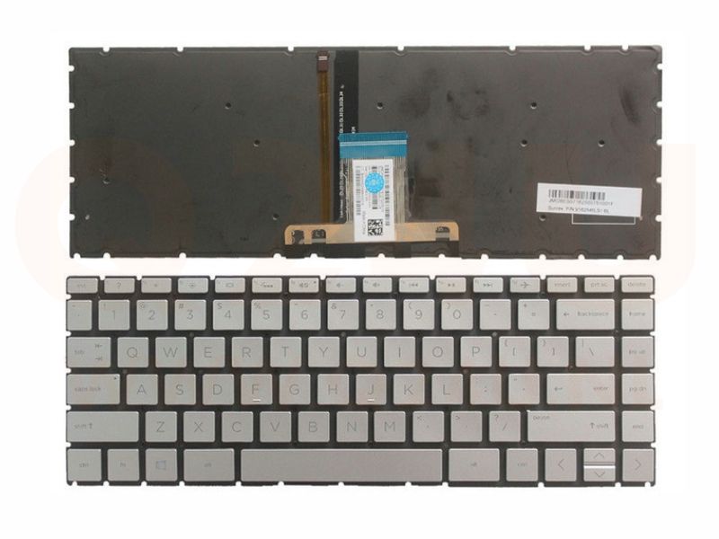 HP Pavilion 14-CE series laptop toetsenbord, US - zilver - met licht