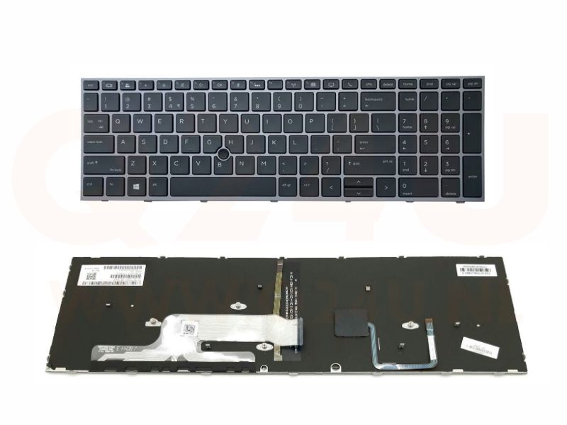 HP Zbook 15 G5 G6 17 G5 G6 series laptop toetsenbord, US - zwart - met licht