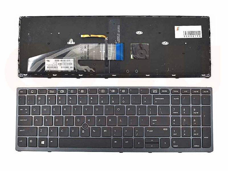 HP Zbook 15 G3 G4 17 G3 G4 series laptop toetsenbord, US - zwart - met licht