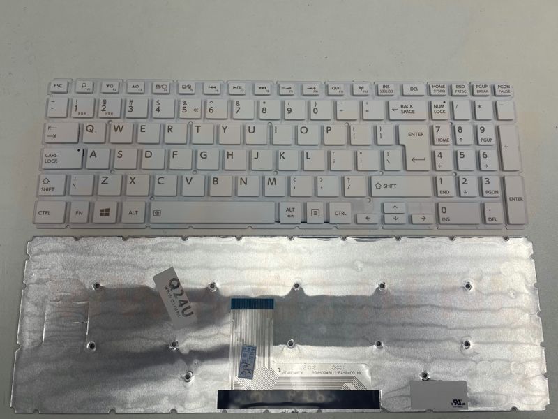 Toshiba Satellite L50-B L50D-B L50DT-B series laptop toetsenbord, US - wit - BIG enter