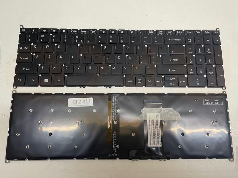 Acer Spin 5 SP515-51 series toetsenbord zwart, zonder licht