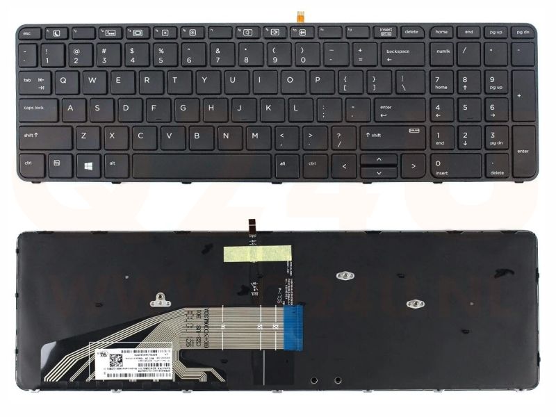 HP Probook 650 655 G2 G3 laptop toetsenbord - met licht - 831023-001
