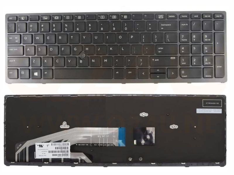 HP Zbook 15 17  G3  laptop toetsenbord US - 848311-001 - zonder licht