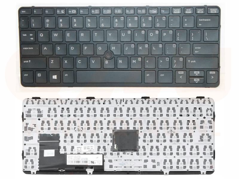 HP Elitebook 820 G1 G2 US toetsenbord, zonder licht, 730540-B31