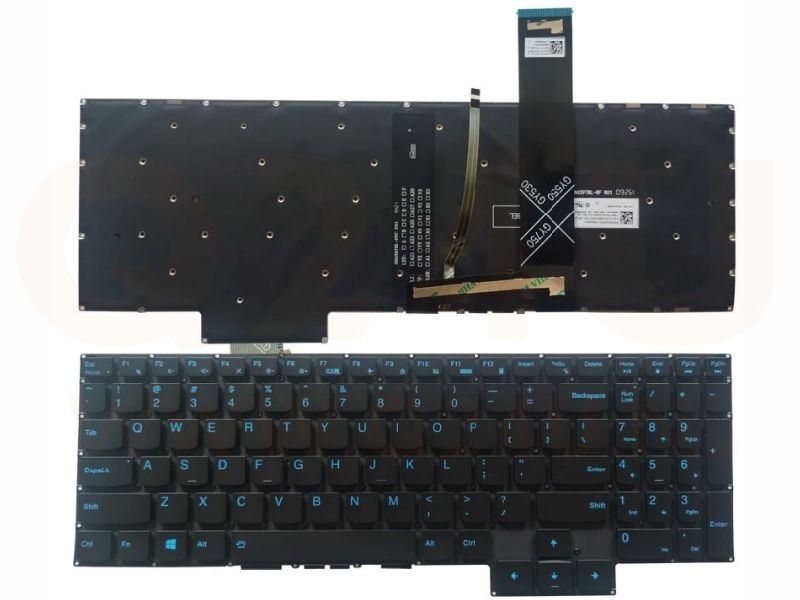 Lenovo Ideapad Gaming 3-15IMH05 15ARH05 15ACH series GY530 GY550 US toetsenbord, blauwe letters - 831-00828-00A