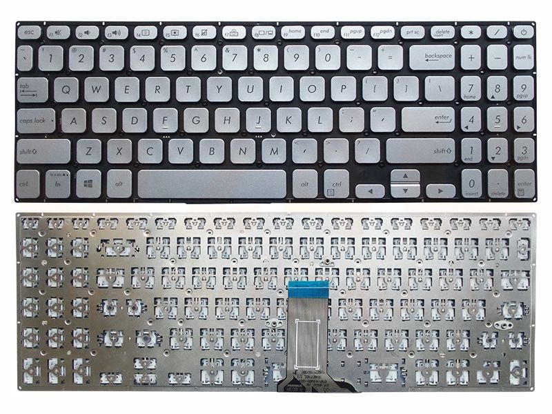 Asus S5300 Y5100 X530 VivoBook S15 K530 series US toetsenbord - zonder licht - zilver