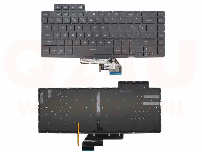 Asus Rog Zephyrus GU502 series laptop toetsenbord, zwart met licht