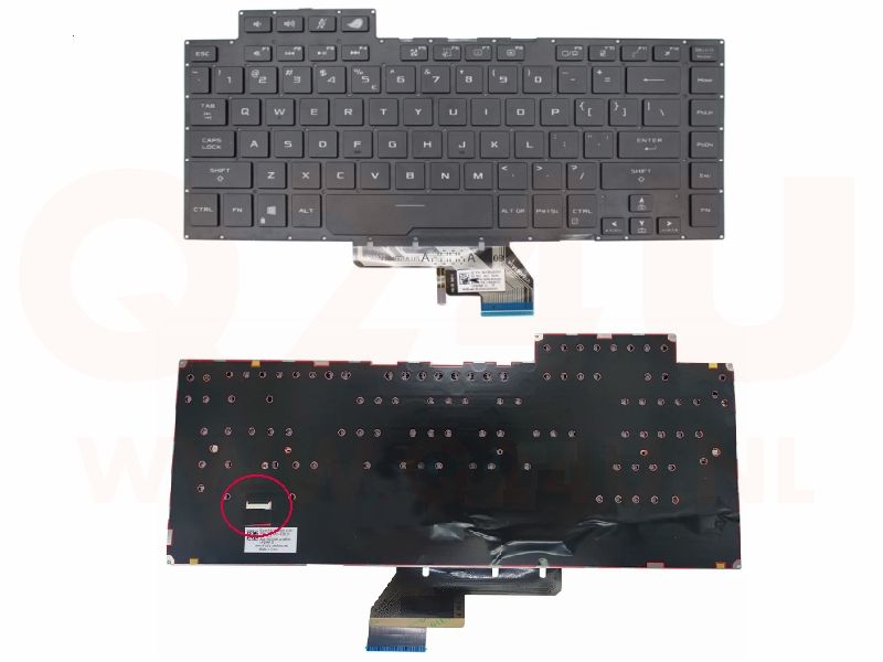 Asus Rog Zephyrus GU502 series laptop toetsenbord, zwart met licht (model 2)