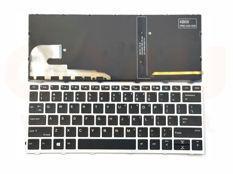 HP EliteBook 730 735 830 836 G5 laptop toetsenbord - L13697-B31 - met licht - zonder pointer