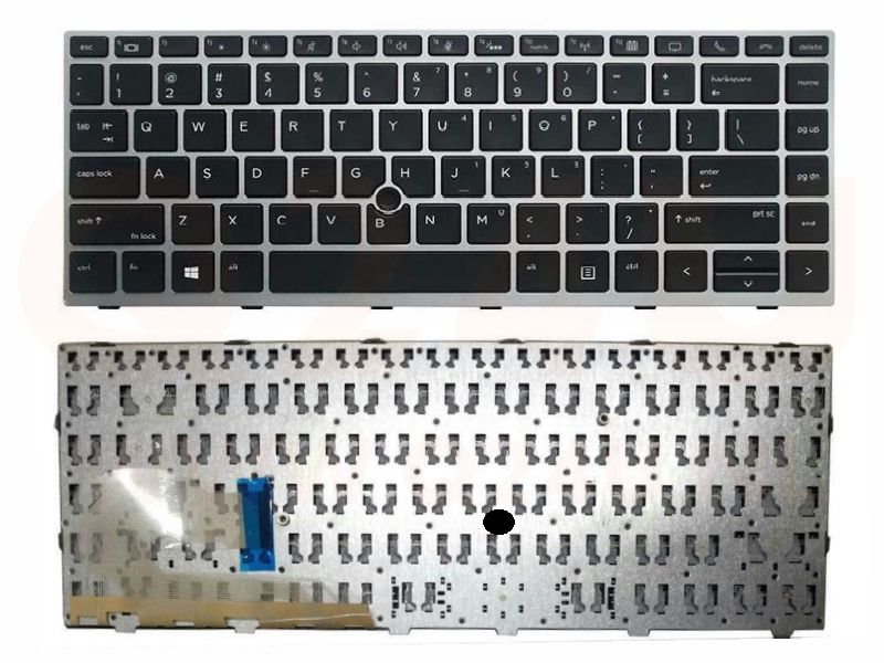 HP EliteBook 840 846 G5 745 840 G6 toetsenborden, zilver frame - zonder licht en pointer - L14377-001