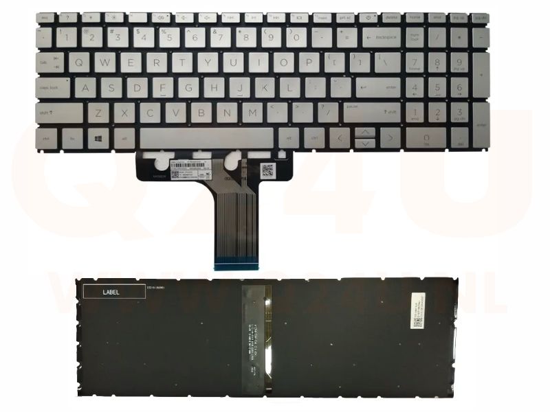 HP Pavilion 15-EG 15-EH series laptop toetsenbord - zilver - met licht
