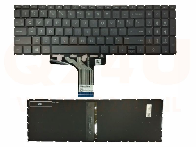 HP Pavilion 15-EG 15-EH series laptop toetsenbord - zwart- met licht