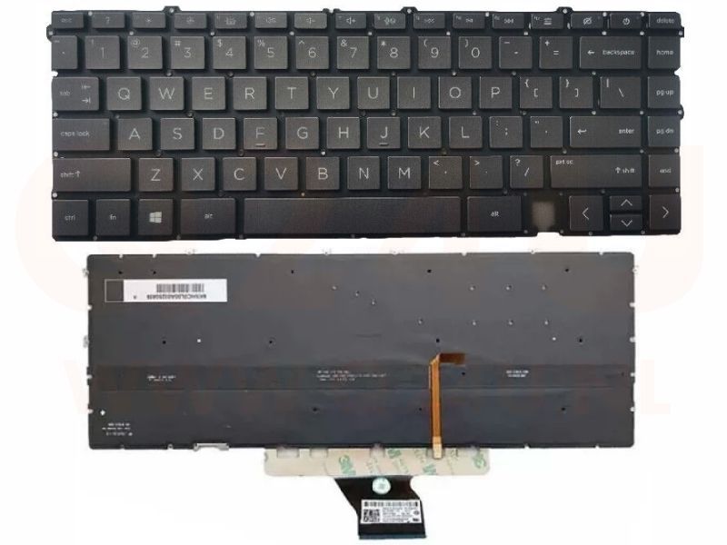 HP Envy X360 13-AY series laptop toetsenbord - zwart - met licht