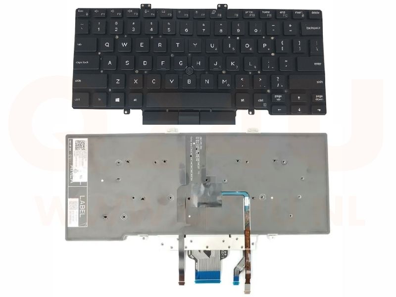 Dell Latitude 3400 5400 7400 US toetsenbord - met pointer en licht