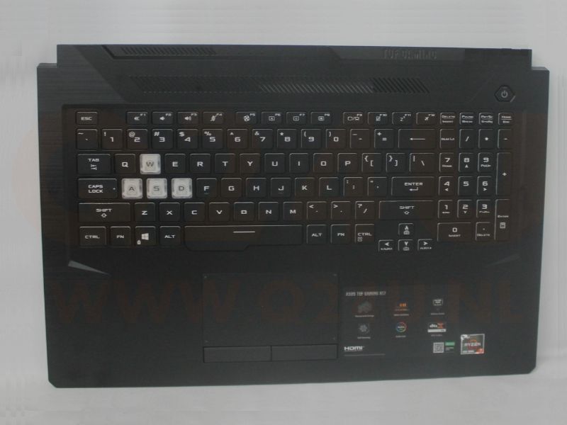 sus Gaming F17 FX706 series laptop toetsenbord - top case - 3YBKYKSJN00 - met licht