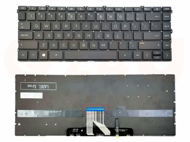 HP Pavilion x360 14-DW 14-DY 14-DV series laptop toetsenbord - zwart