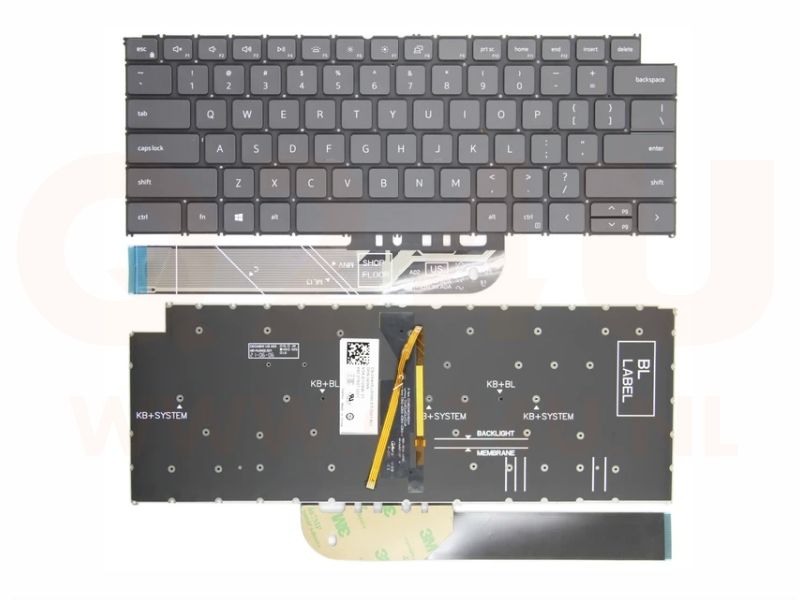 Dell Latitude 3420 Inspiron 13 5320 toetsenbord - zwart - met licht