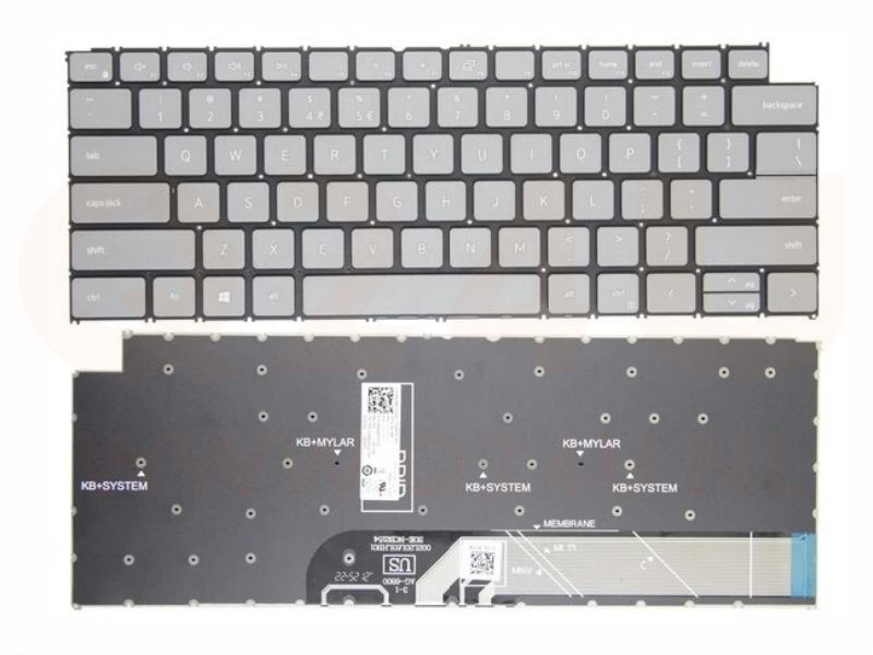 Dell Latitude 3420 Inspiron 13 5320 toetsenbord - grijs - zonder licht