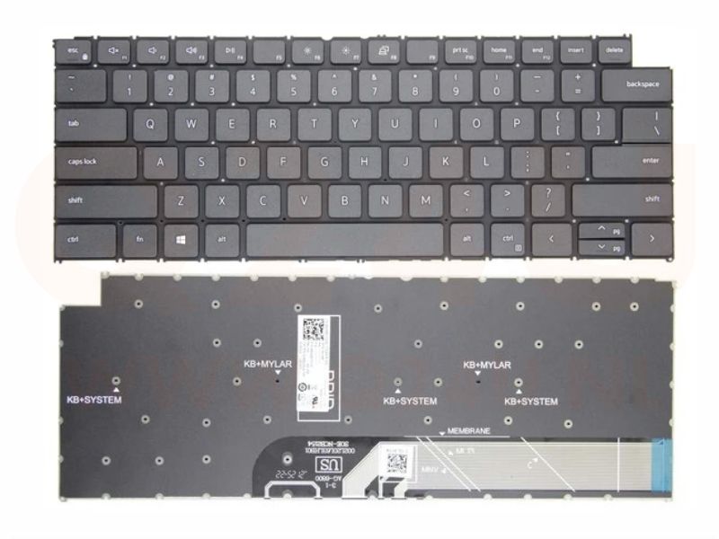 Dell Latitude 3420 Inspiron 13 5320 toetsenbord - zwart - zonder licht
