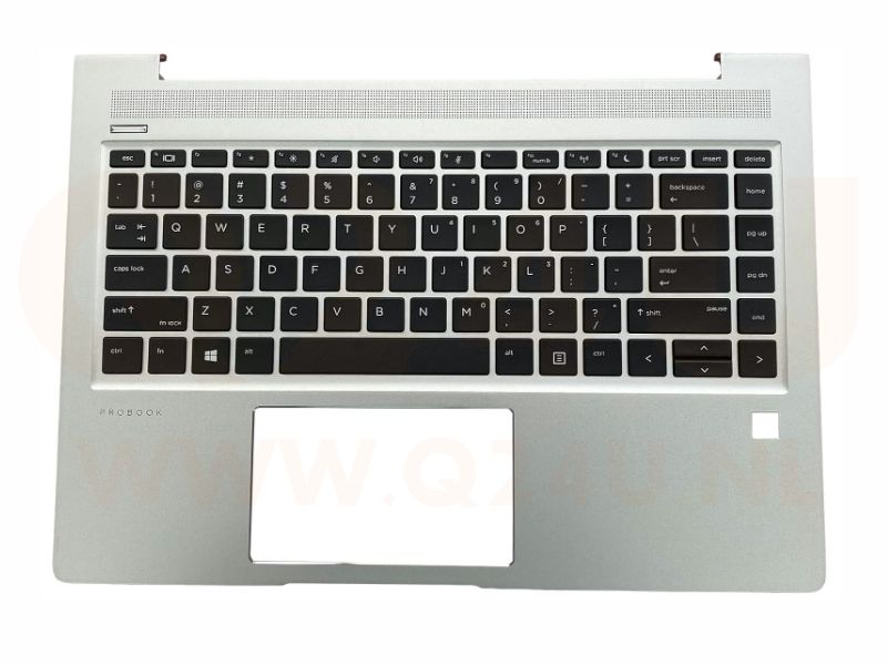 HP ProBook 445 445R 440 G6 US toetsenbord - top case - L44589-001 zilver