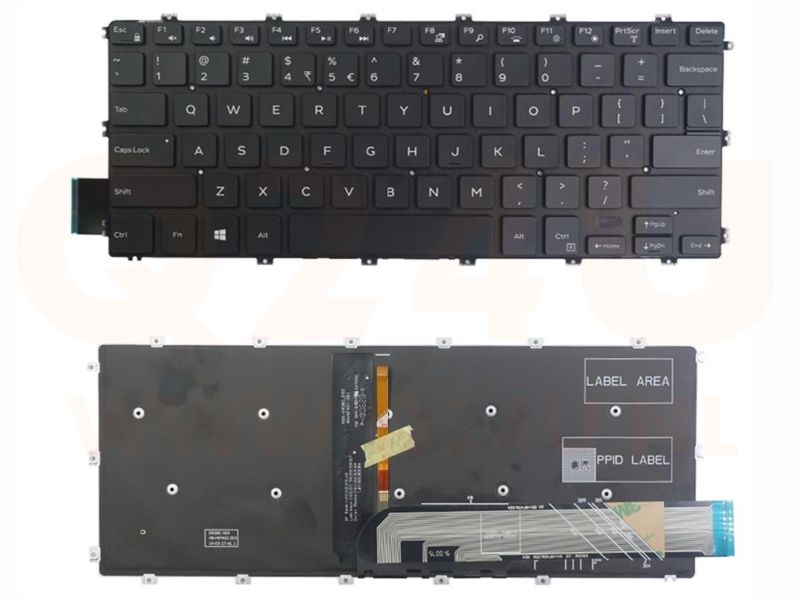Dell Latitude 3400 3310 3390 US toetsenbord - zwart - met licht