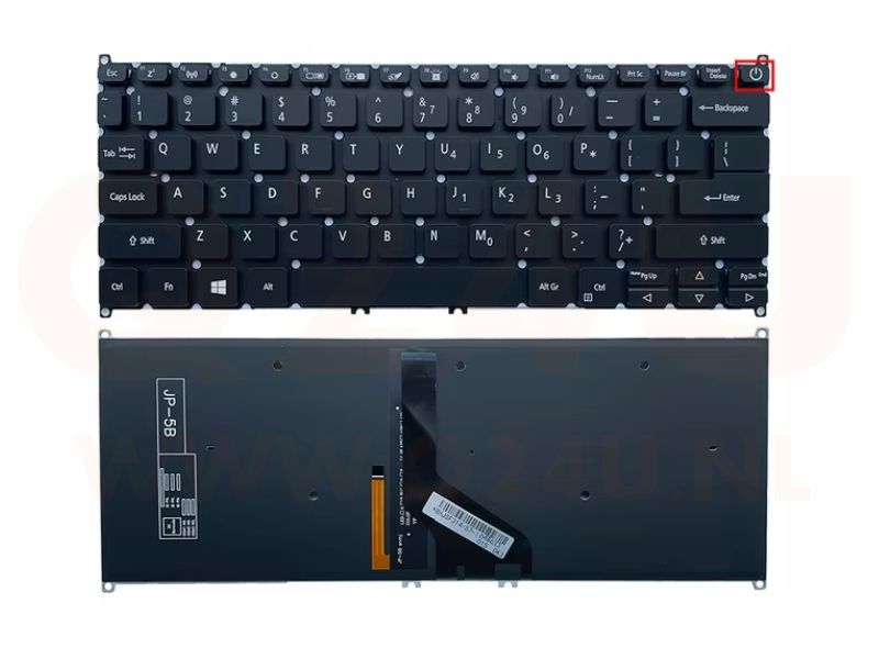 Acer Swift 3 SF314-42 swift 5 SF514-51 series US toetsenbord zwart - licht