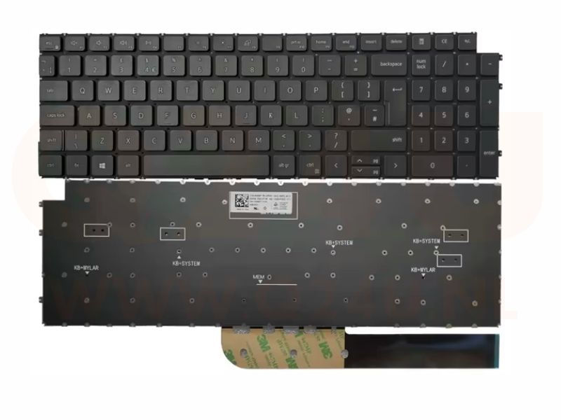 Dell Vostro 15 3510 3515 3520 Latitude 3520 3530 US qwerty toetsenbord, zonder licht